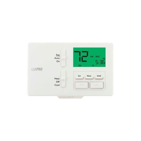 Lux Products LUX Low Voltage Digital 7-Day Programmable Thermostat P711 - 1 Stage Heat 1 Cool 24 VAC - Pkg Qty 8 P711